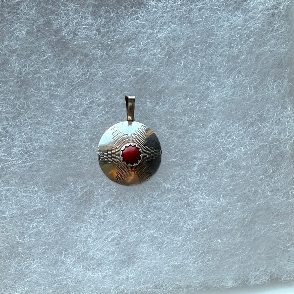 Red Sterling Pendant